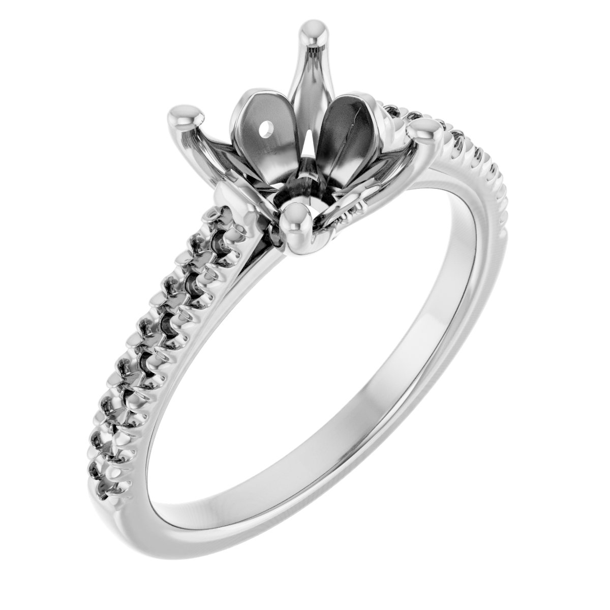 Accented Engagement Ring