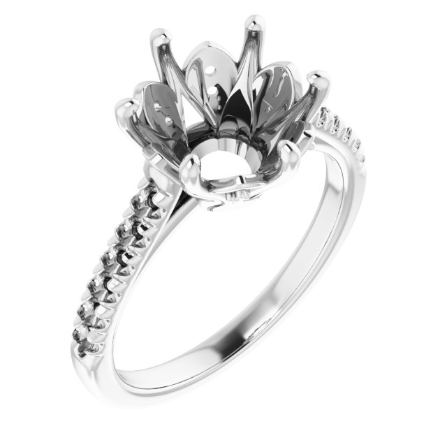 Accented Engagement Ring