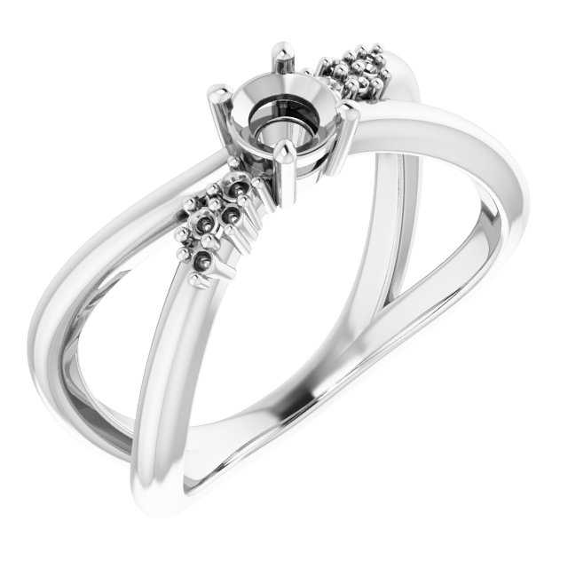 Accented Criss-Cross Ring