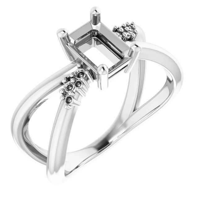 Accented Criss-Cross Ring