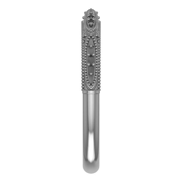Band Mounting for 8 mm Asscher Ring view 4