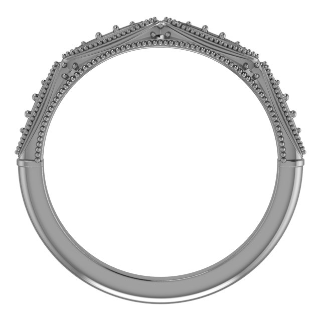 Band Mounting for 8 mm Asscher Ring view 2