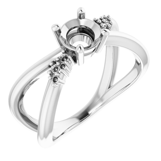 Accented Criss-Cross Ring