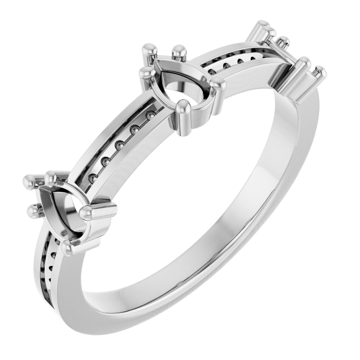 Three-Stone Anniversary Band