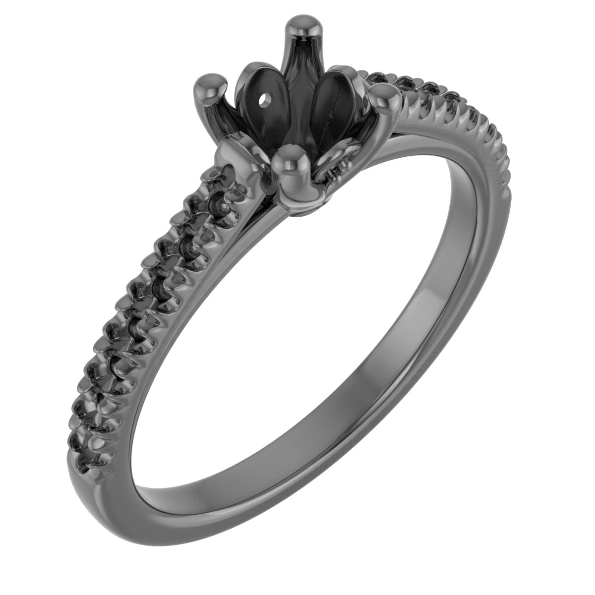 8 mm Square Engagement Ring Mounting