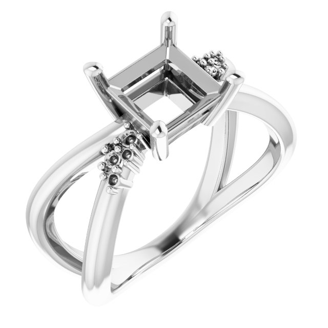Accented Criss-Cross Ring