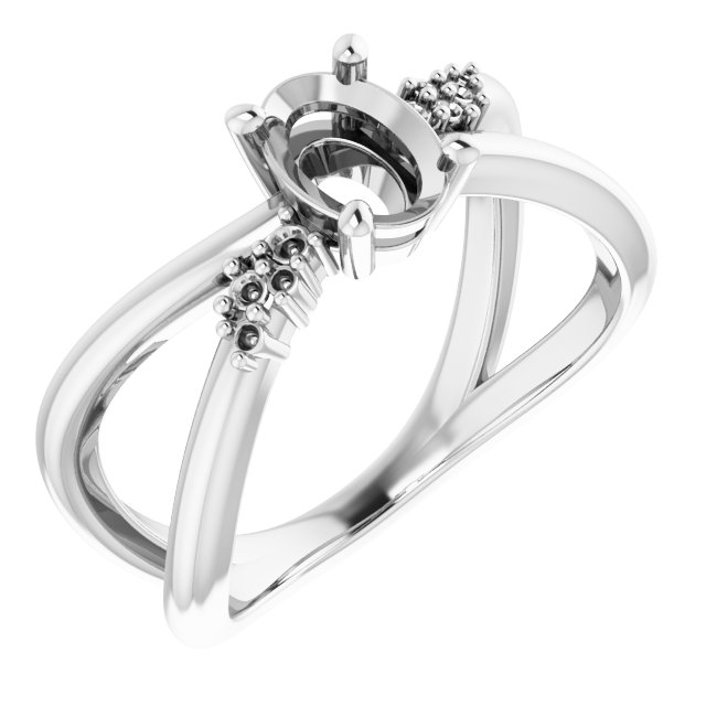 Accented Criss-Cross Ring