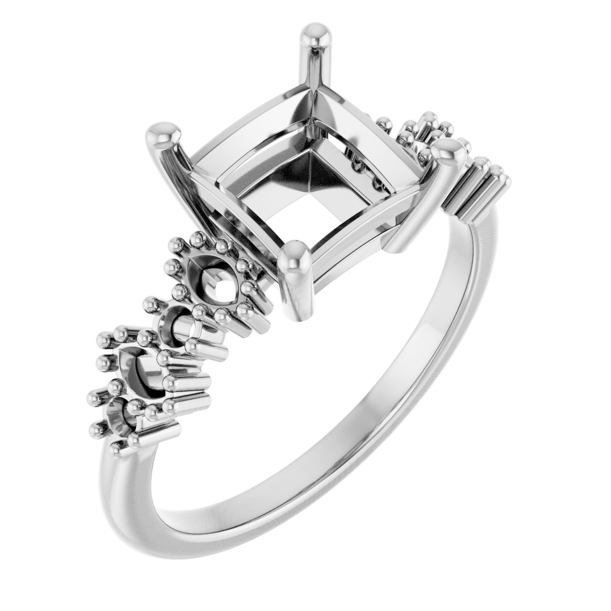 Accented Engagement Ring