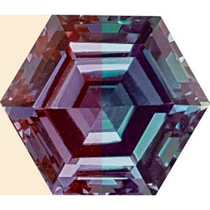 Hexagon Lab-Grown Alexandrite
