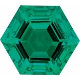 Hexagon Lab-Grown Emerald