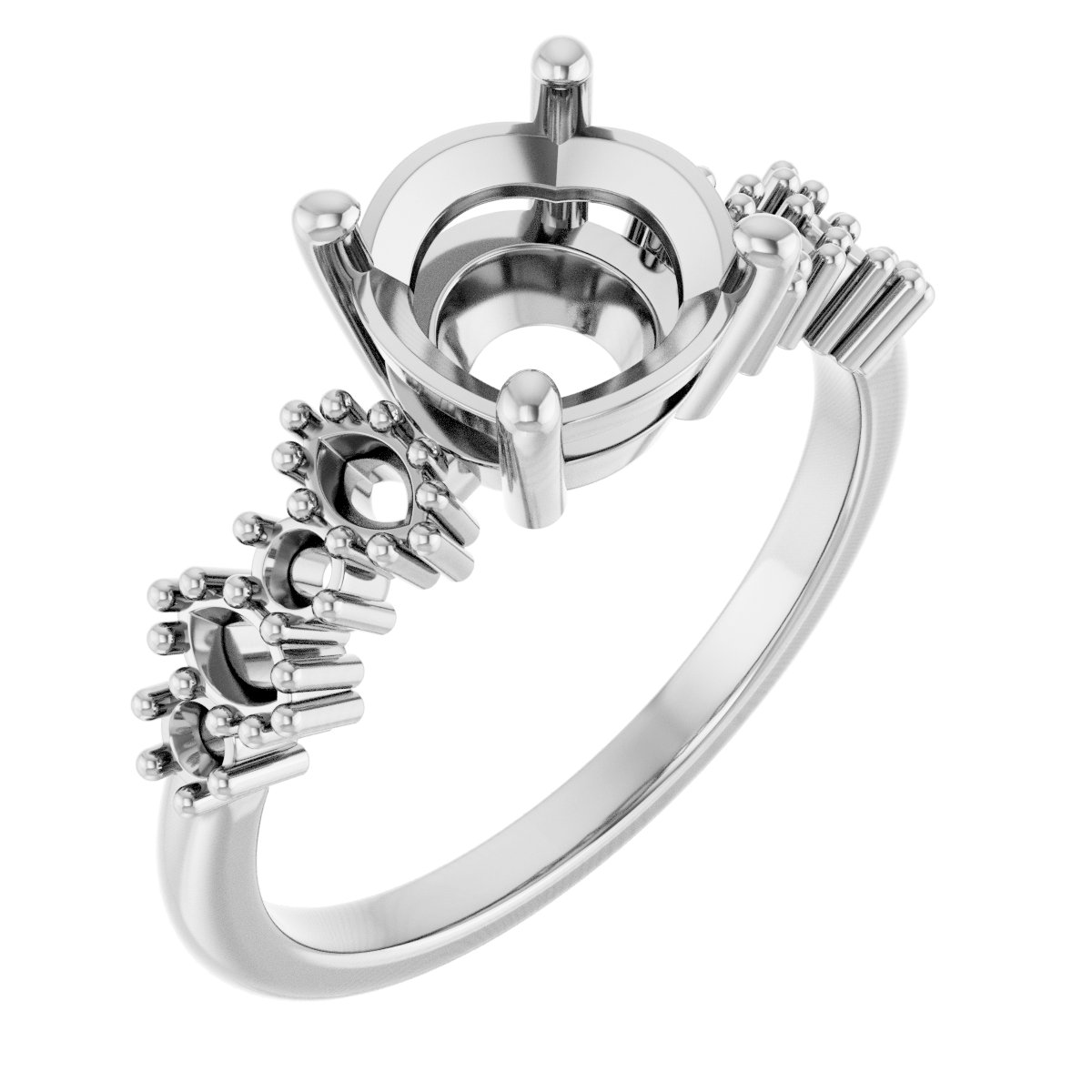 Accented Engagement Ring