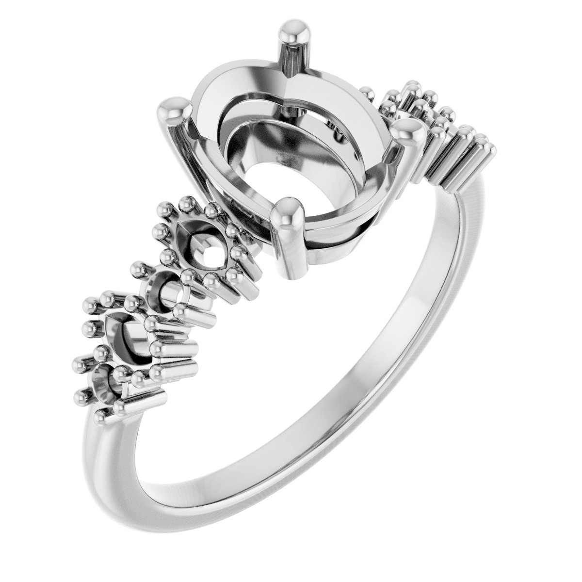 Accented Engagement Ring
