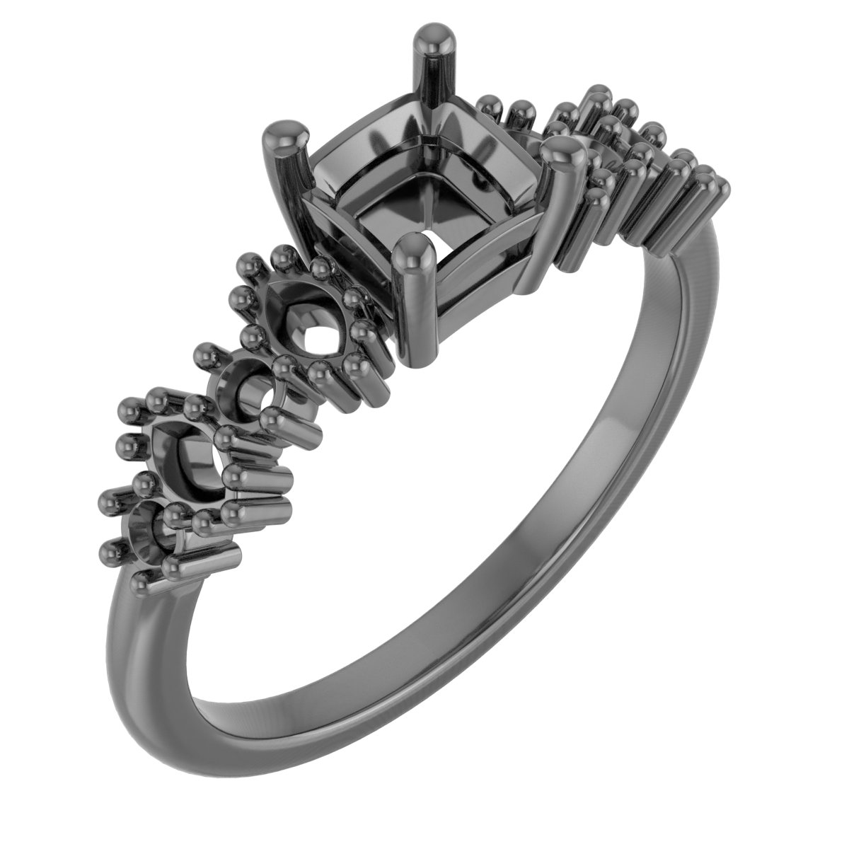 11 mm Cushion Engagement Ring Mounting
