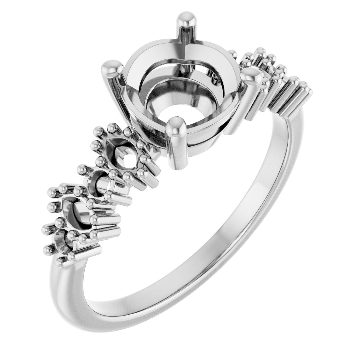 Accented Engagement Ring