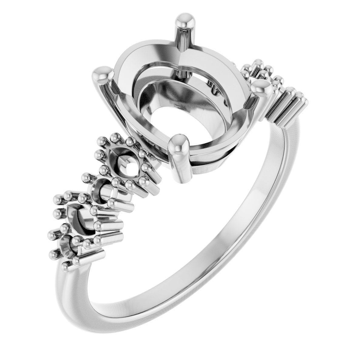 Accented Engagement Ring
