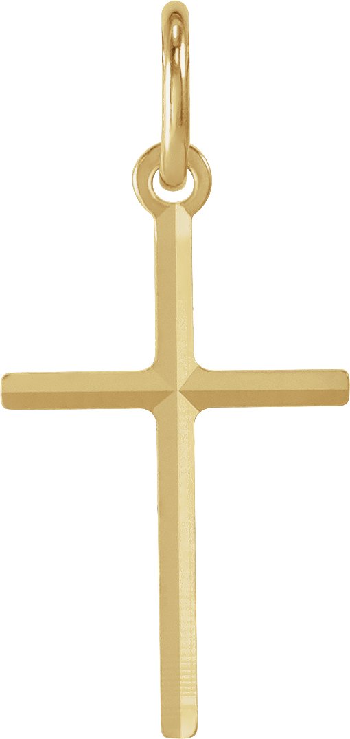 14K Yellow 15.5x10 mm Cross Pendant Ref 17344