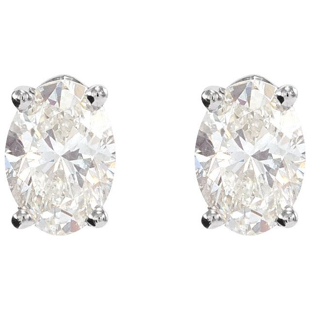 Platinum 1/3 CTW Natural Diamond Earrings