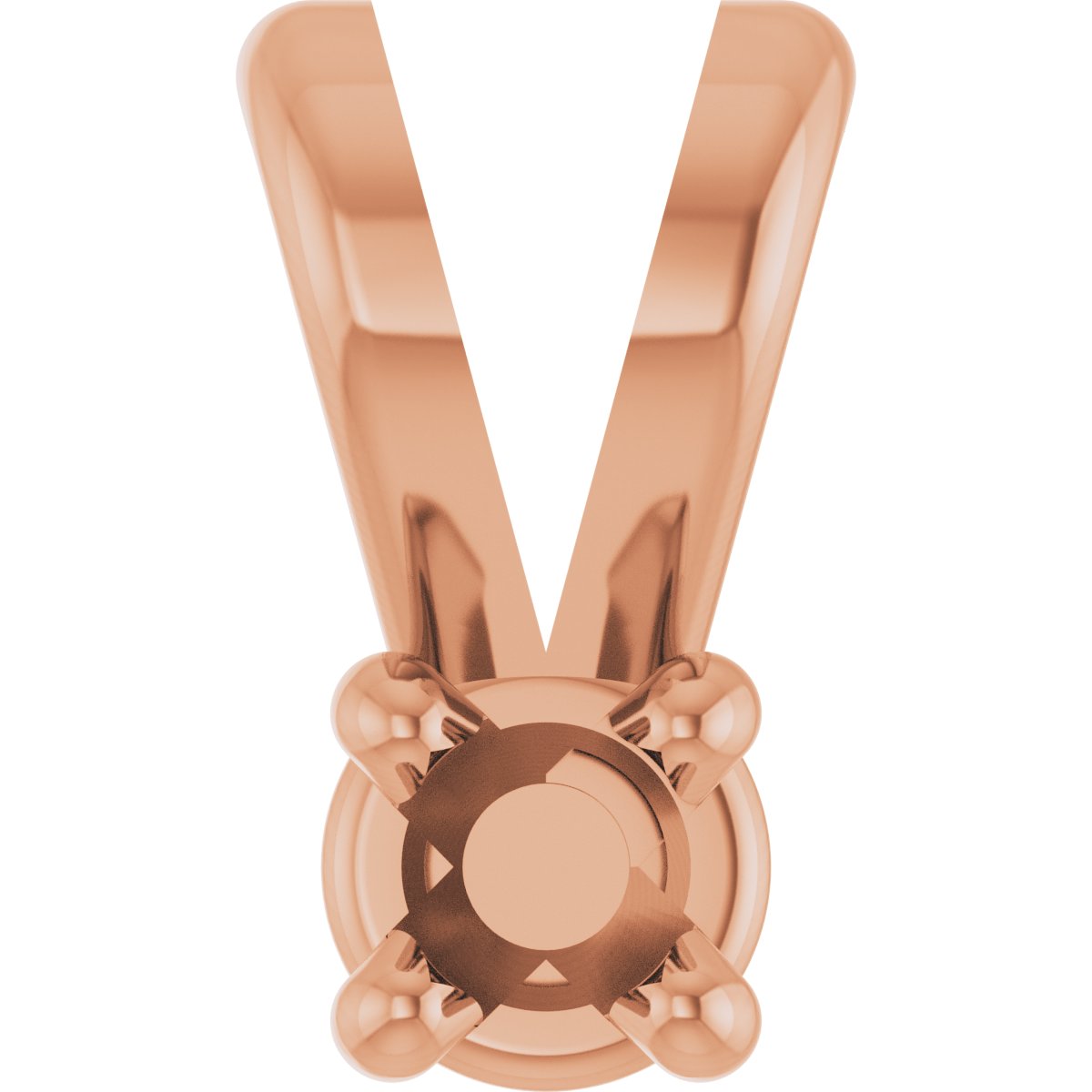 Round 4-Prong Lightweight Pendant