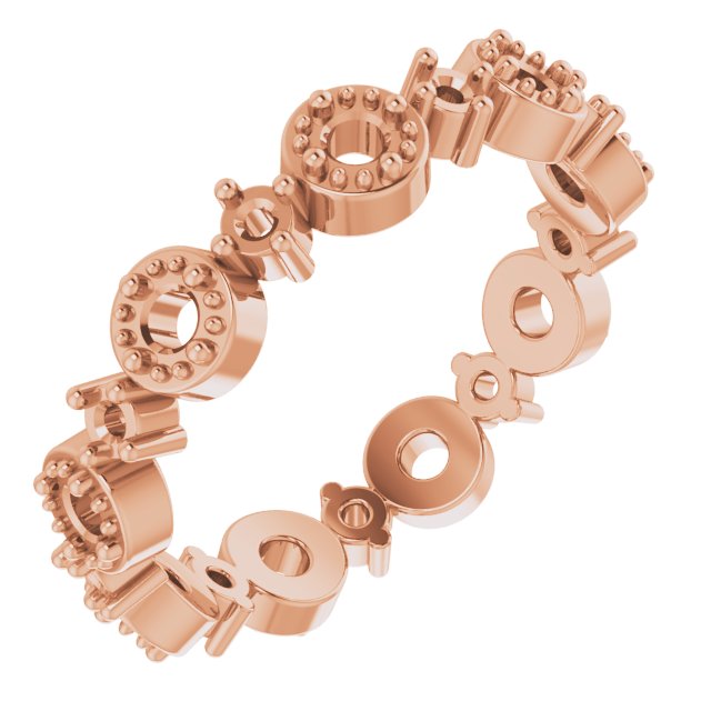 Beaded Halo-Style Eternity Band