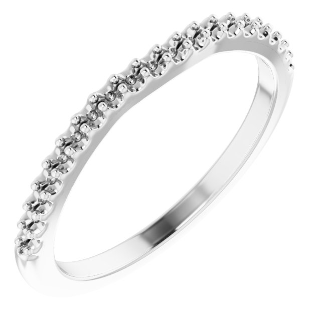 Band Mounting for 6x4 mm Oval Ring