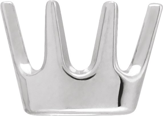 Oval 6-Prong Low Solid Base Setting