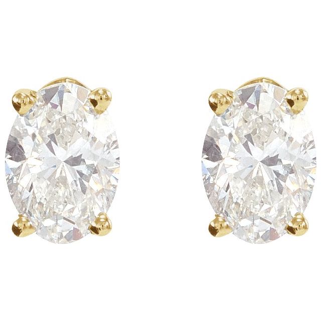14K Yellow 1/3 CTW Natural Diamond Earrings