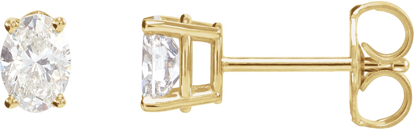 14K Yellow 1 1/2 CTW Natural Diamond Earrings | Stuller