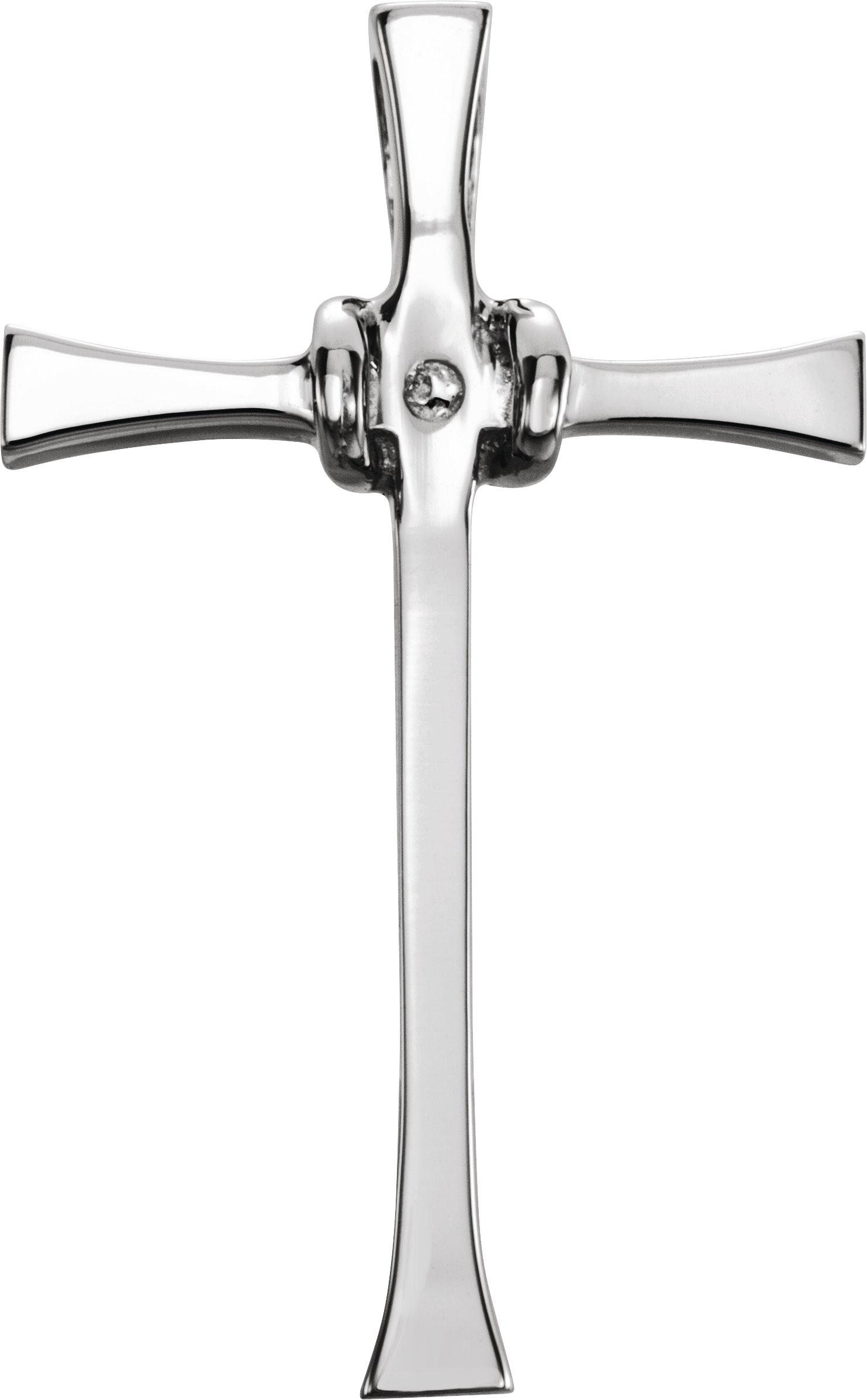Solitaire Cross Pendant