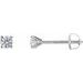 14K White 1/5 CTW Natural Diamond Cocktail-Style Earrings