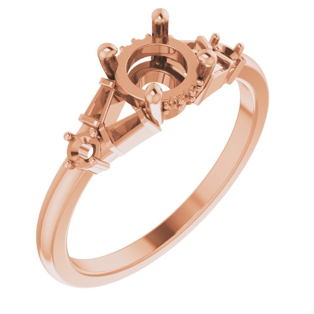 Accented Engagement Ring or Band