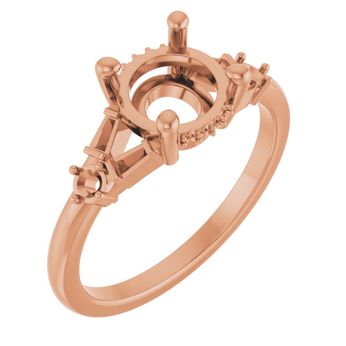 Accented Engagement Ring or Band