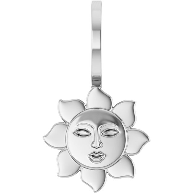 Sterling Silver Sun Charm/Pendant