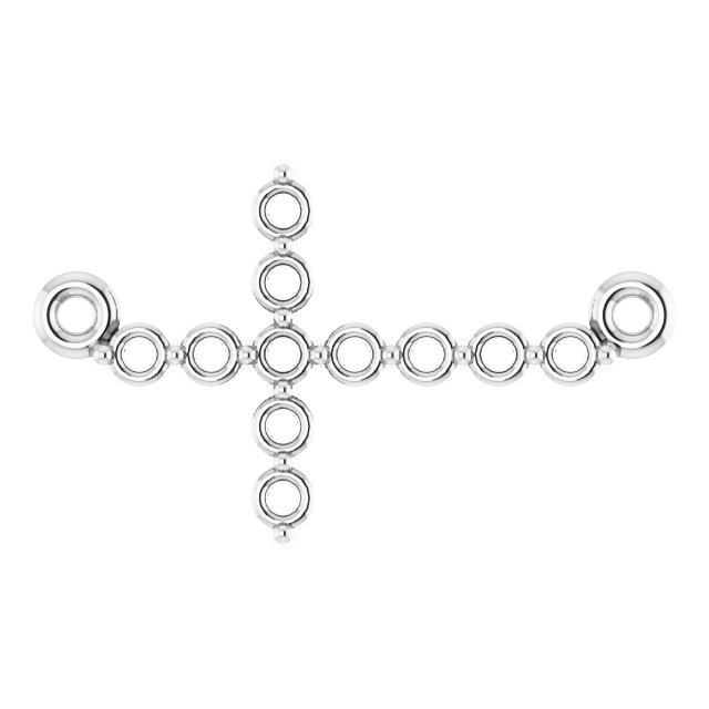Sideways Cross Necklace or Center