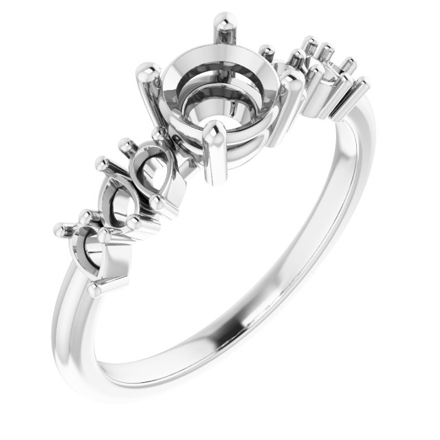 Accented Engagement Ring