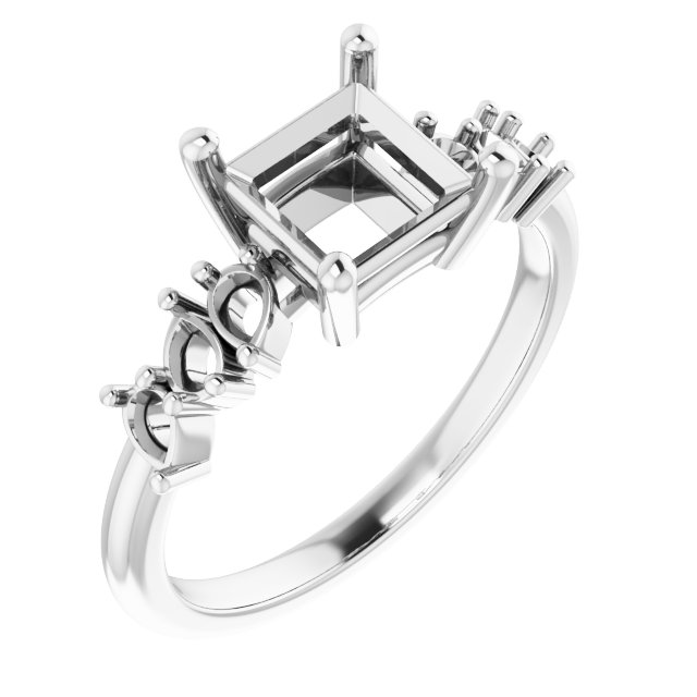 Accented Engagement Ring