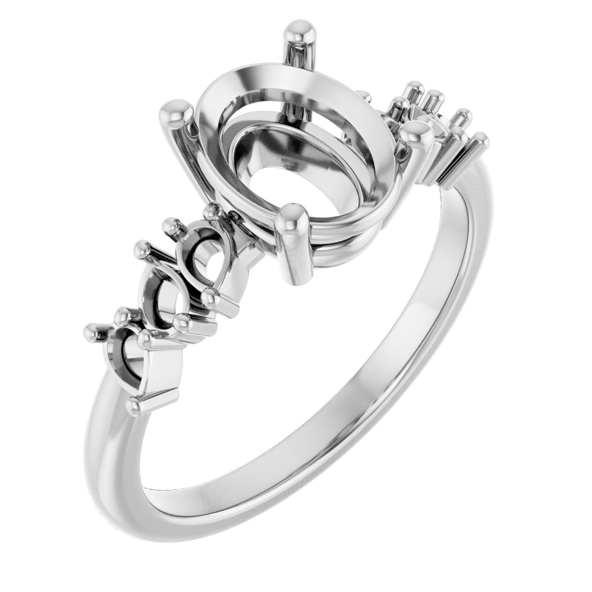 Accented Engagement Ring
