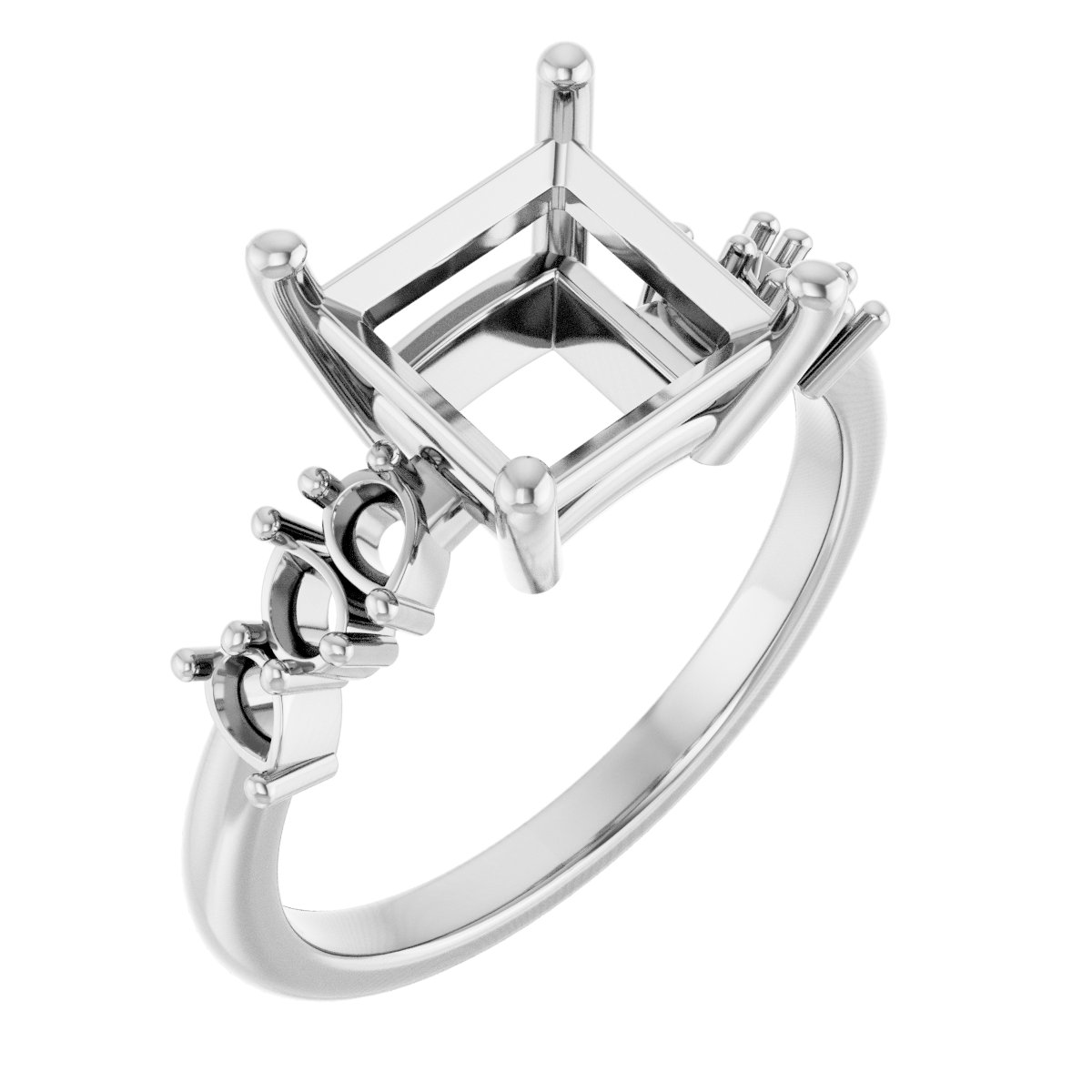 Accented Engagement Ring