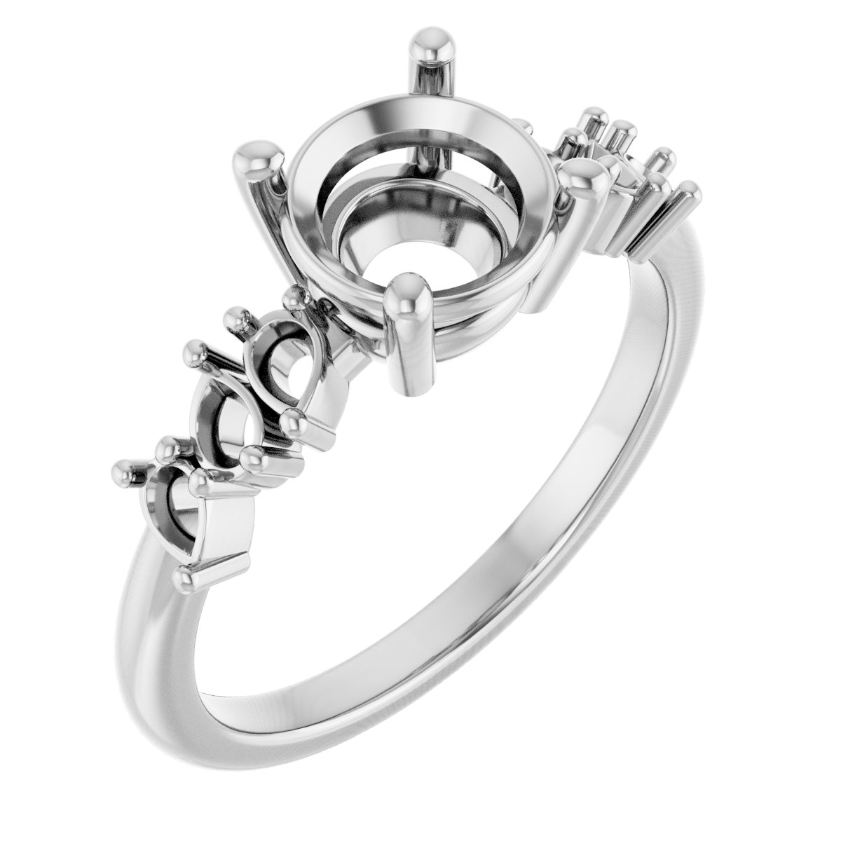 Accented Engagement Ring