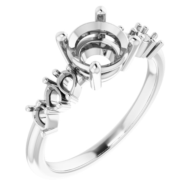 Accented Engagement Ring