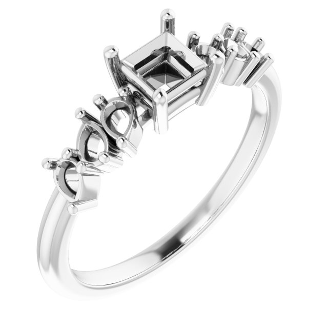 Accented Engagement Ring