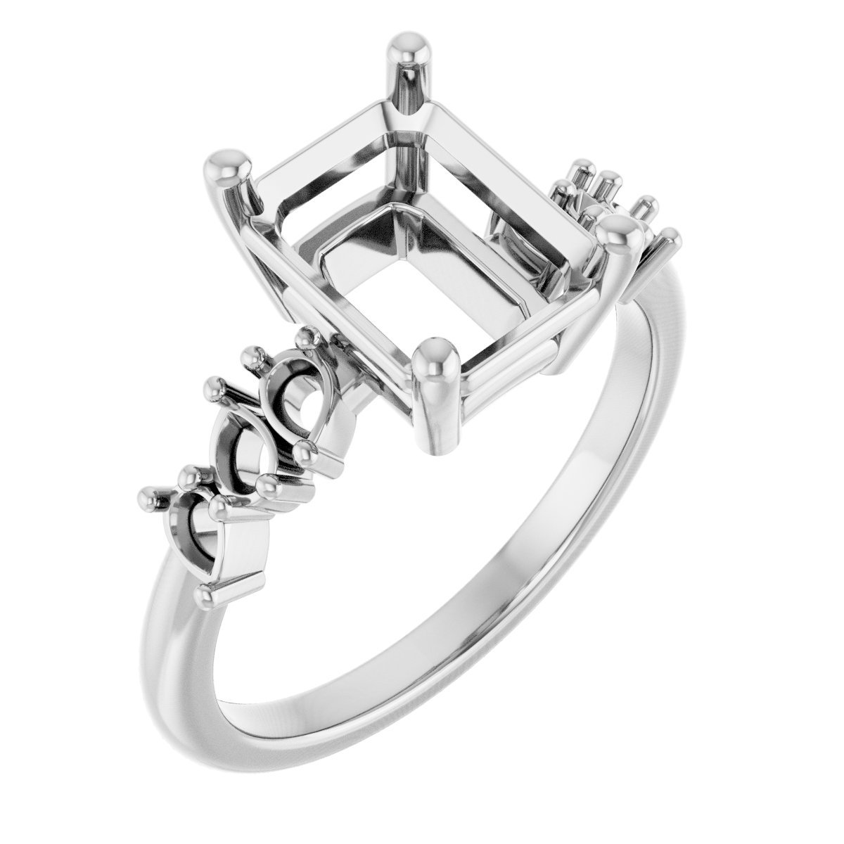 Accented Engagement Ring