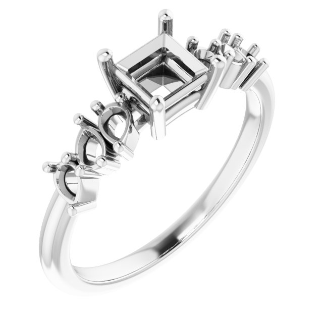Accented Engagement Ring
