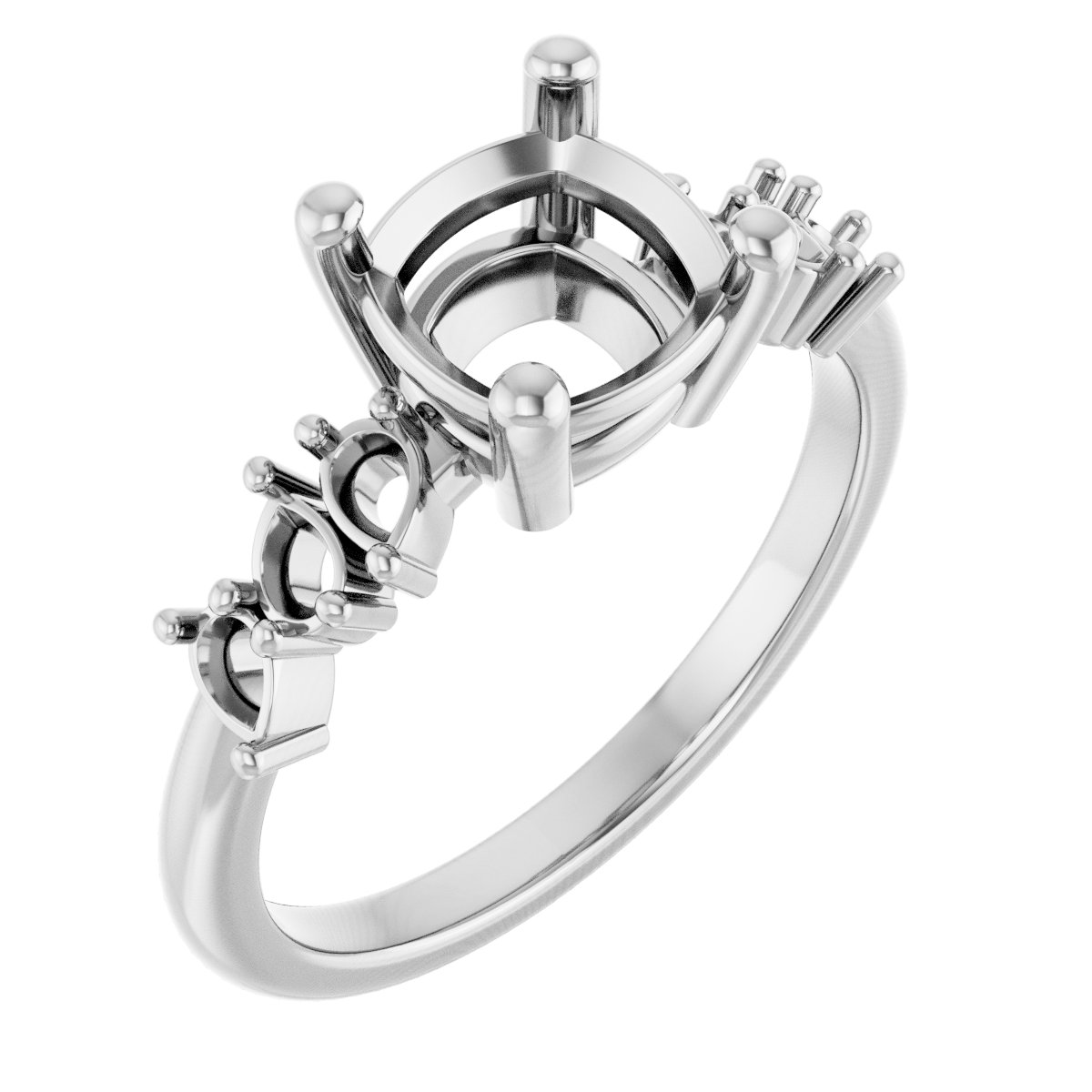 Accented Engagement Ring