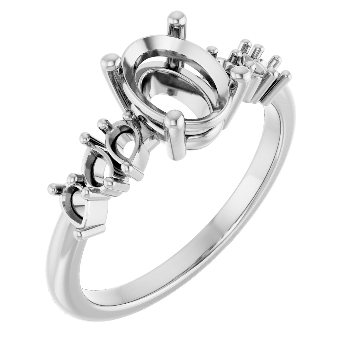 Accented Engagement Ring