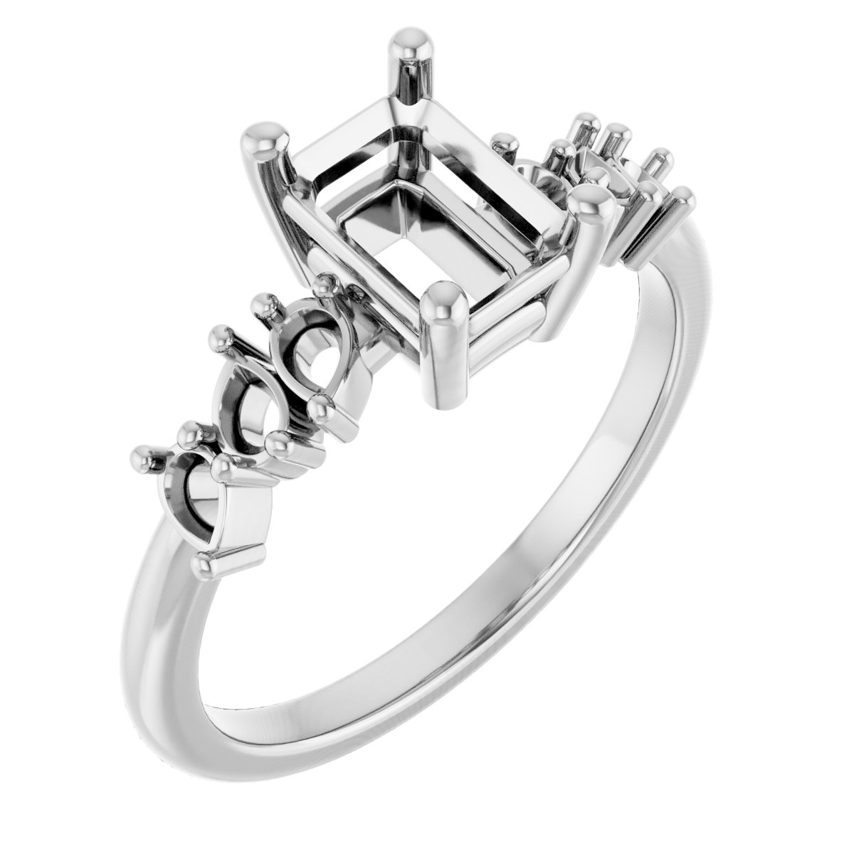 Accented Engagement Ring