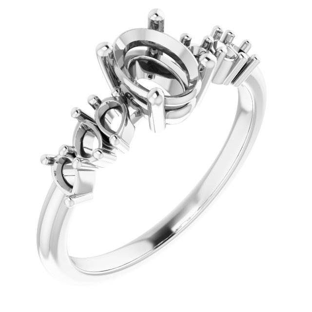 Accented Engagement Ring