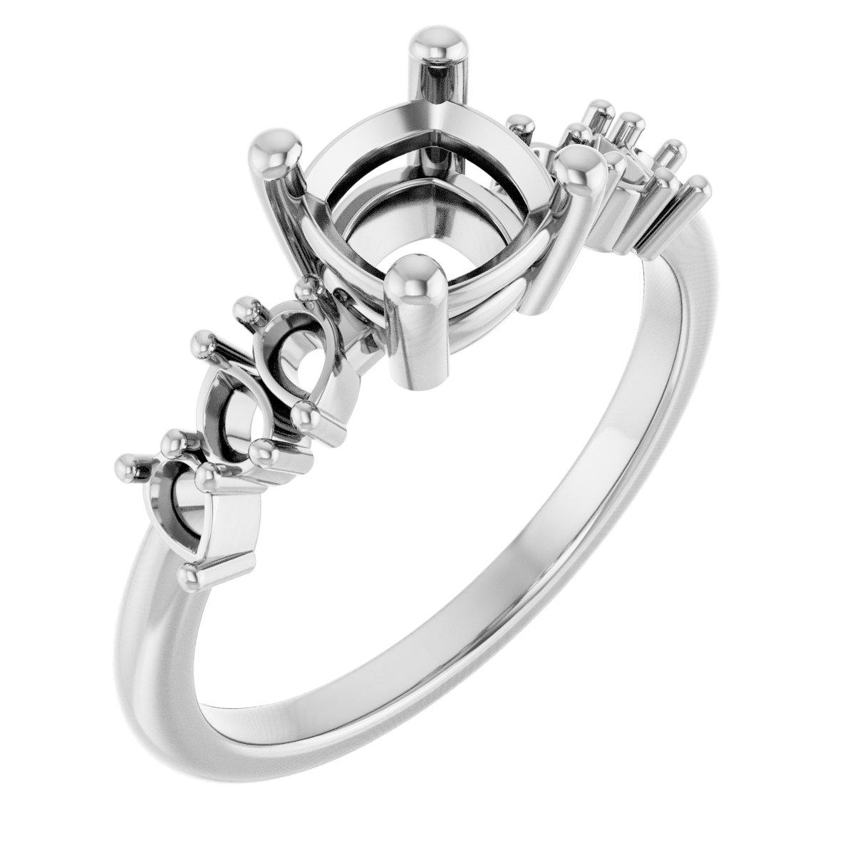 Accented Engagement Ring