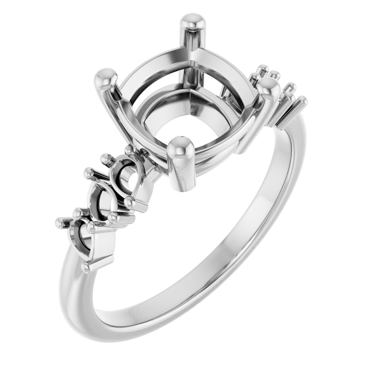 Accented Engagement Ring