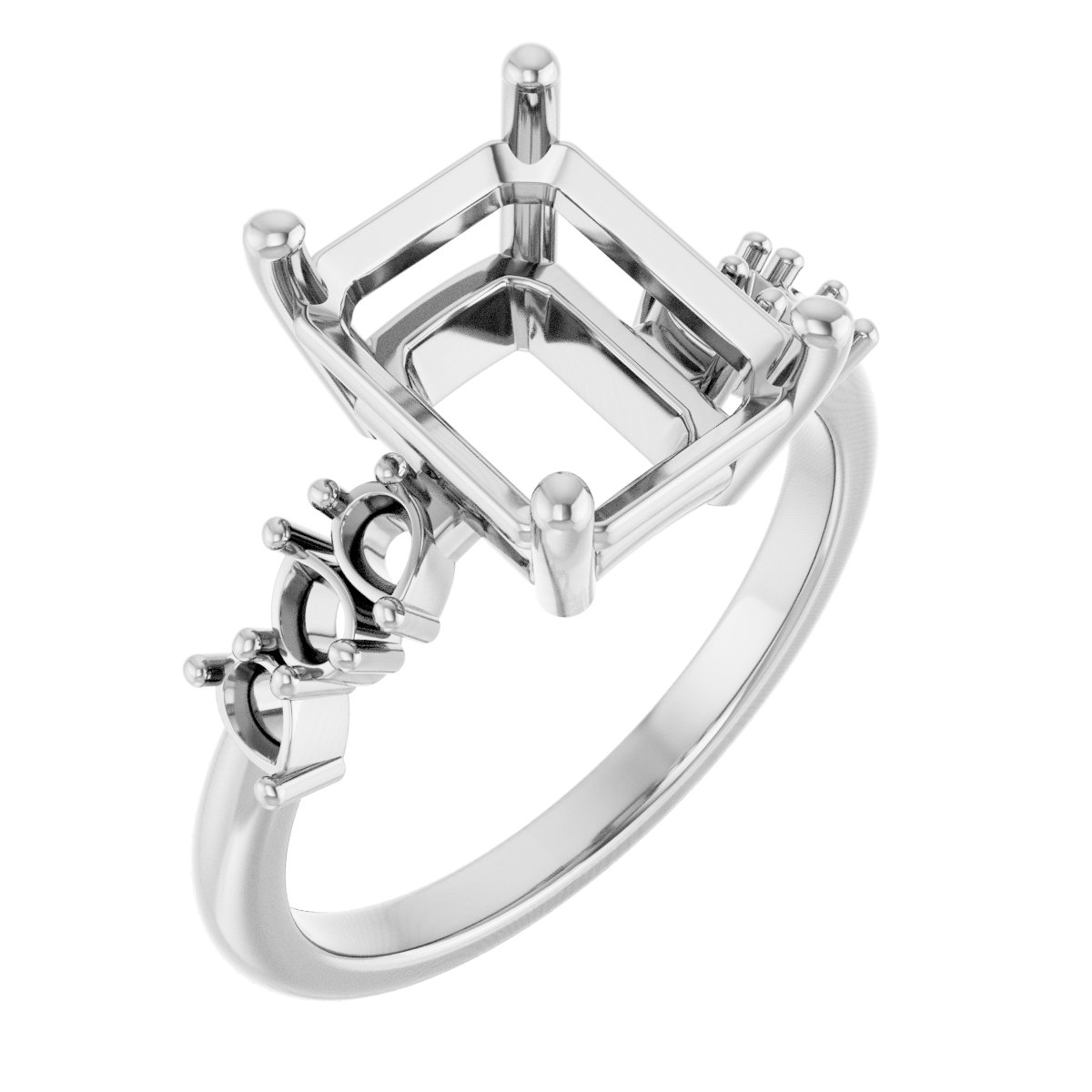 Accented Engagement Ring