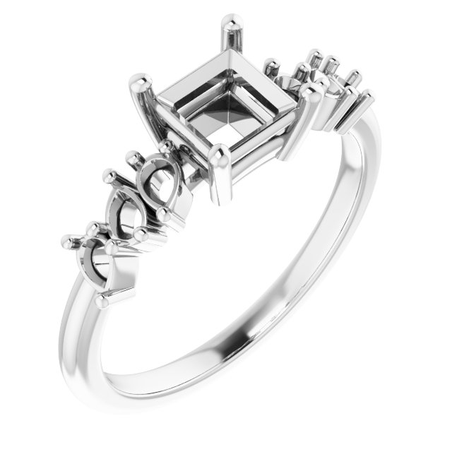 Accented Engagement Ring